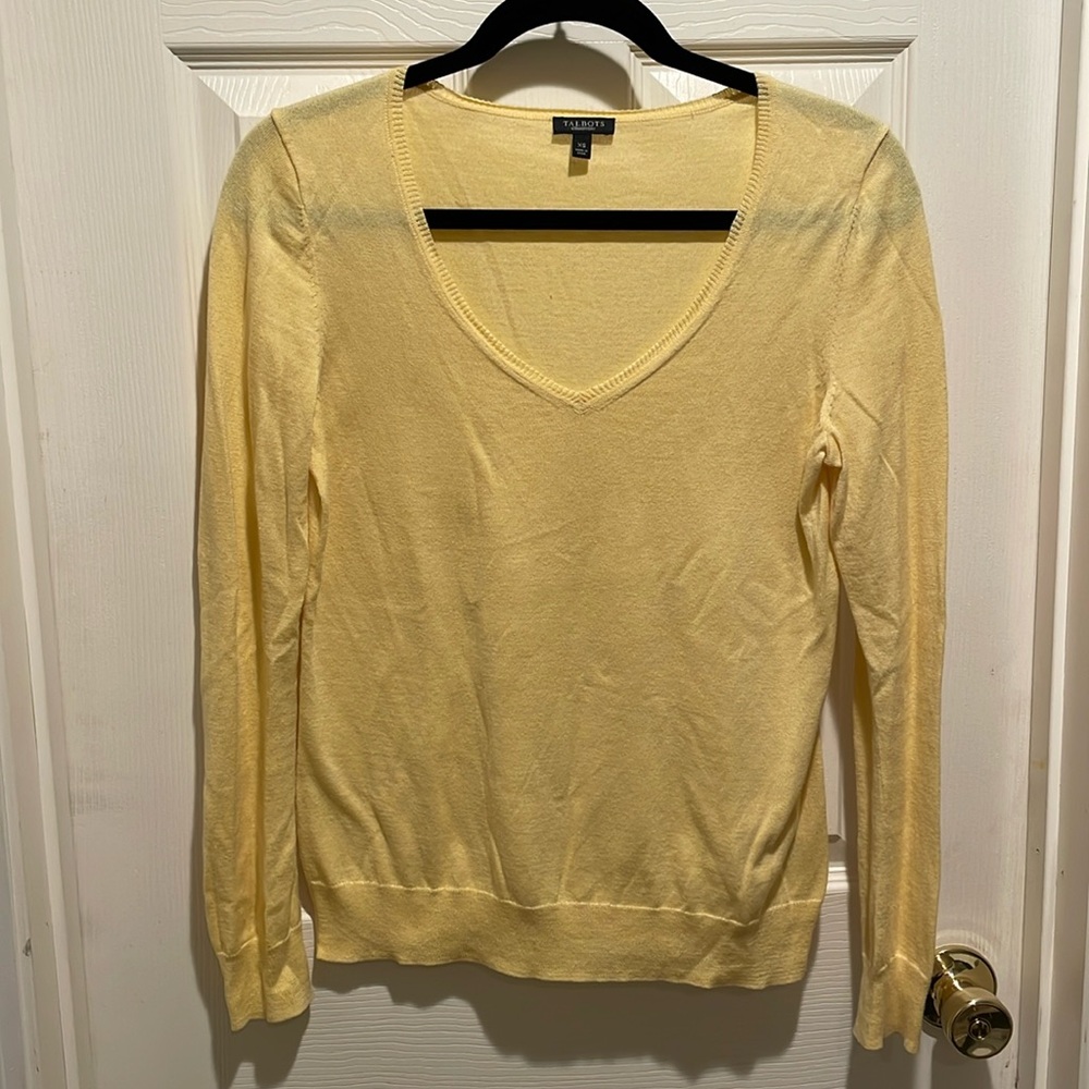 Talbots cashmere cotton blend sweater